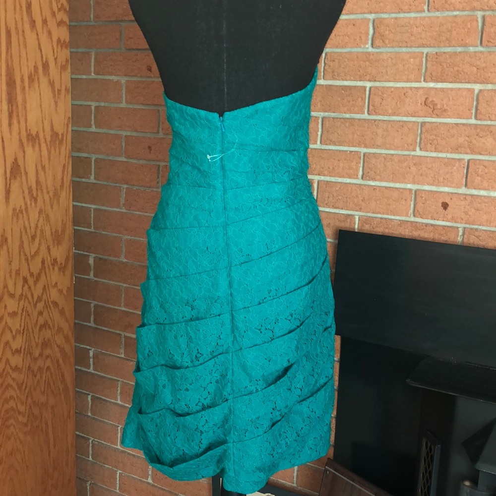 🧚🏽JASMINE🧚🏽NINFA STRAPLESS LACE COCKTAIL DRESS - Picture 5 of 9